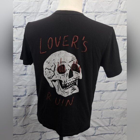 P&Co Men's T-Shirt Tee 'Lovers Ruin' Graphic Black Size Small - Picture 1 of 11